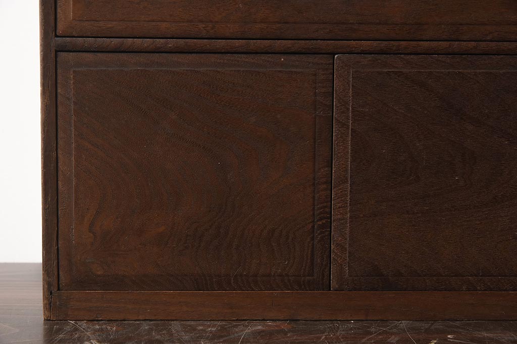アンティーク家具　指物家具　桑材　上品な木味の小引き出し(卓上収納、小物収納)(R-040711)