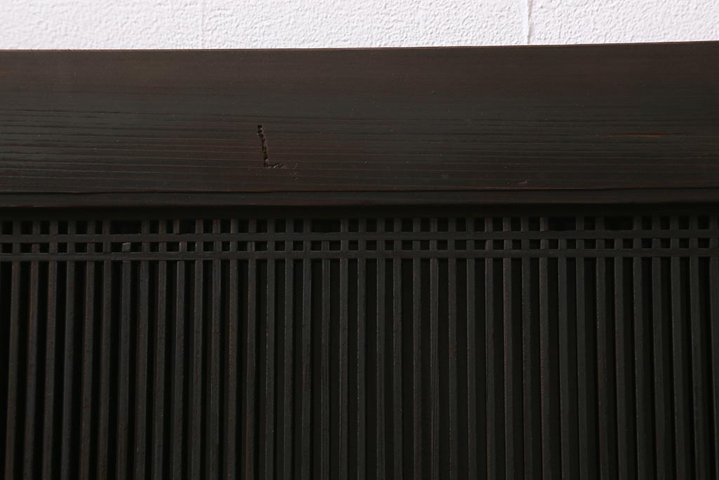 ビンテージ建具　上品な和の雰囲気漂う長欄間(明り取り、建具)(R-040756)