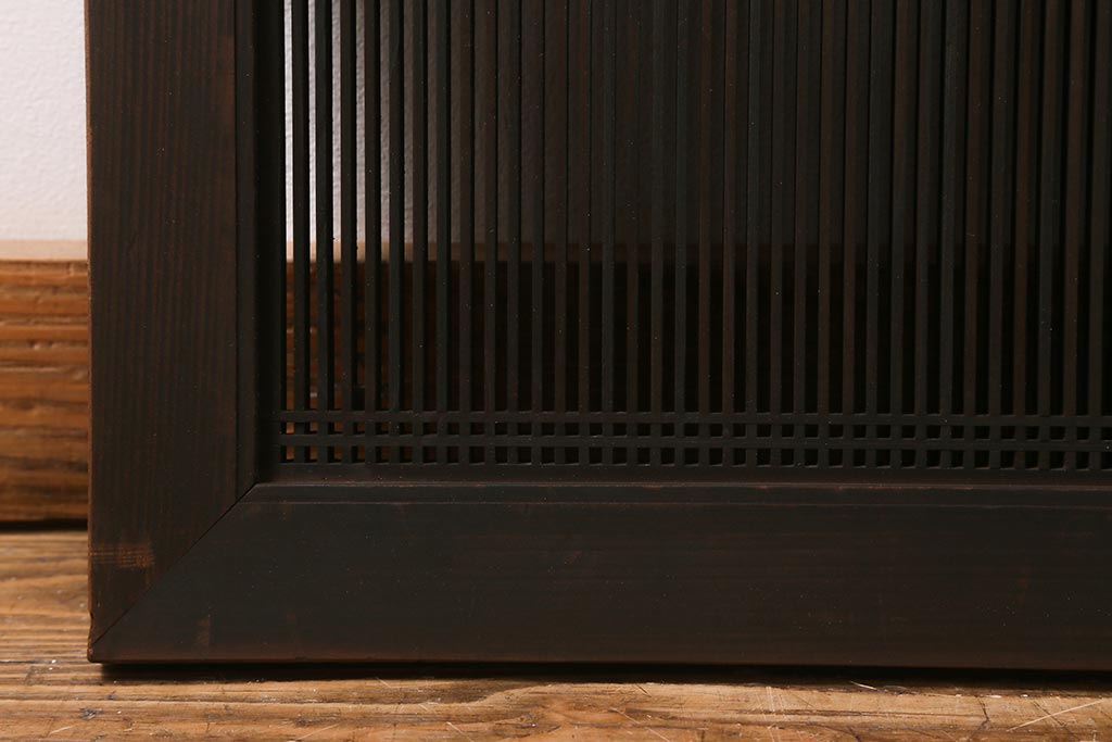 ビンテージ建具　上品な和の雰囲気漂う長欄間(明り取り、建具)(R-040756)