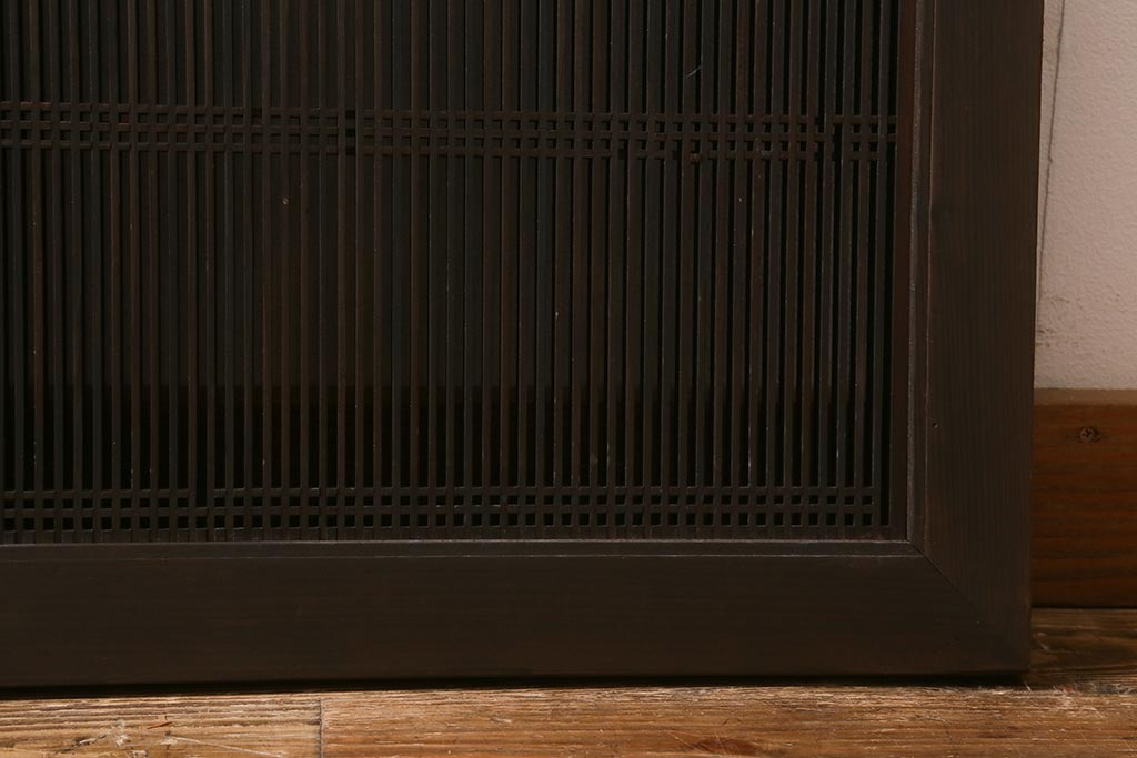 ビンテージ建具　上品な和の雰囲気漂う長欄間(明り取り、建具)(R-040756)