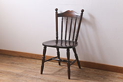 中古　北海道民芸家具　HM626　シックなダイニングチェア(椅子、ウィンザーチェア、ウインザーチェア)(R-040782)