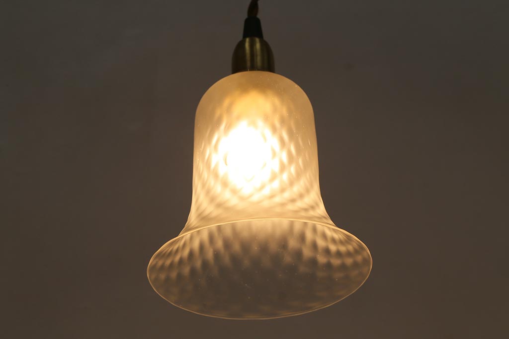 ヴィンテージ照明　イギリスビンテージ　モダンな雰囲気のペンダントライト(シェード、天井照明)(R-040814)