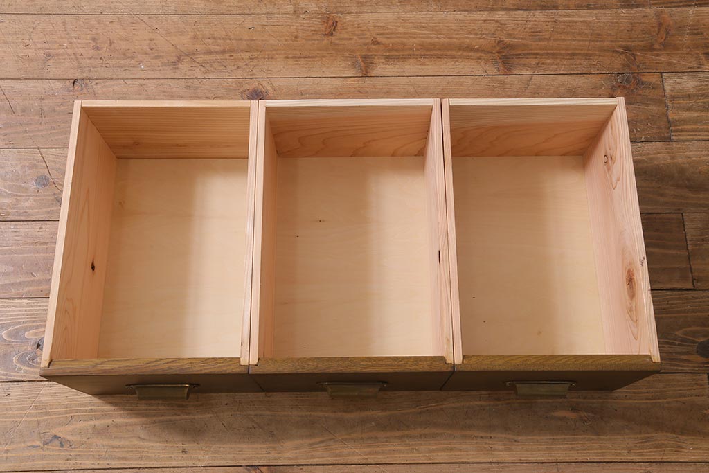 ラフジュ工房オリジナル　古材リメイク　鉄脚　パタパタ扉がレトロな下駄箱(収納棚、キャビネット、引き出し)(R-040866)