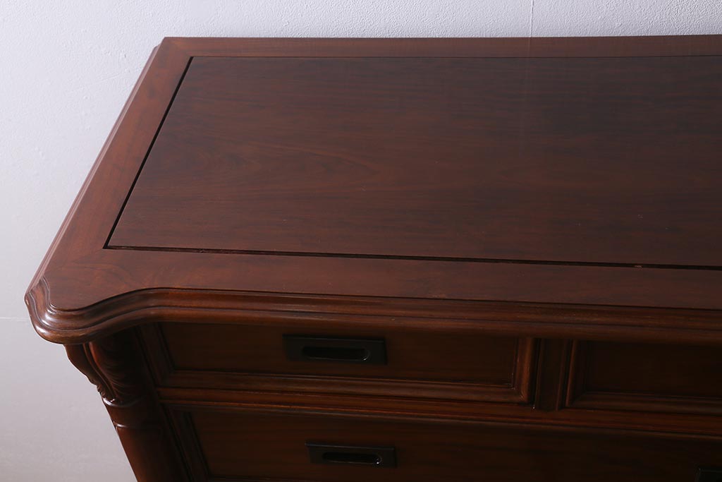 ヴィンテージ家具 昭和中期 カリン材(花梨材)製 高級品