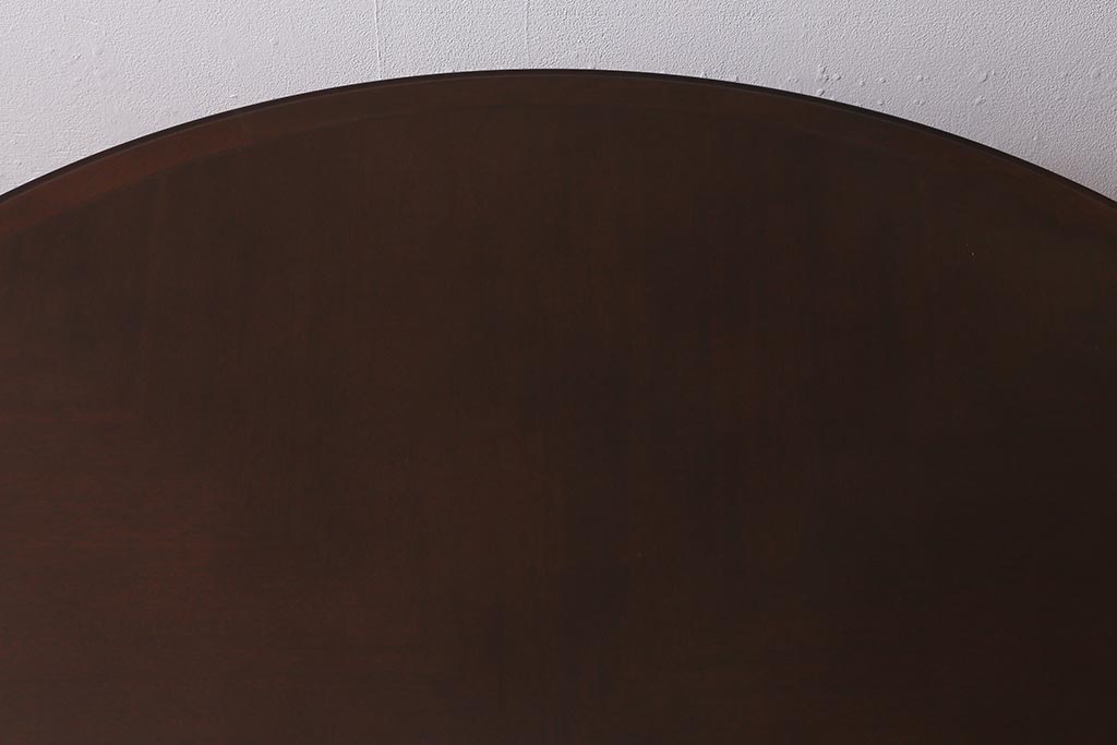 中古　maruni(マルニ木工)　KENT-COURT(ケントコート)　ブリティッシュコレクション　トラディショナルスタイルにおすすめのラウンドテーブル(ダイニングテーブル、丸テーブル)(定価約20万円)(R-041048)
