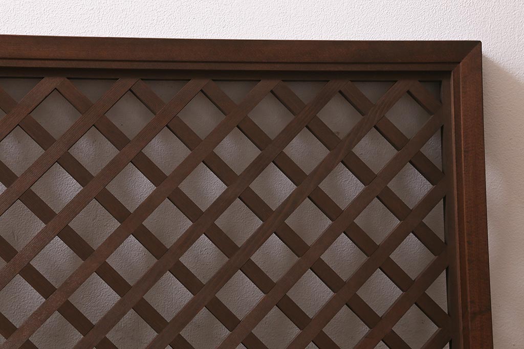 ヴィンテージ建具　昭和後期　和モダンなお部屋づくりにおすすめな欄間(明かり取り、明り取り、ビンテージ)(R-041090)
