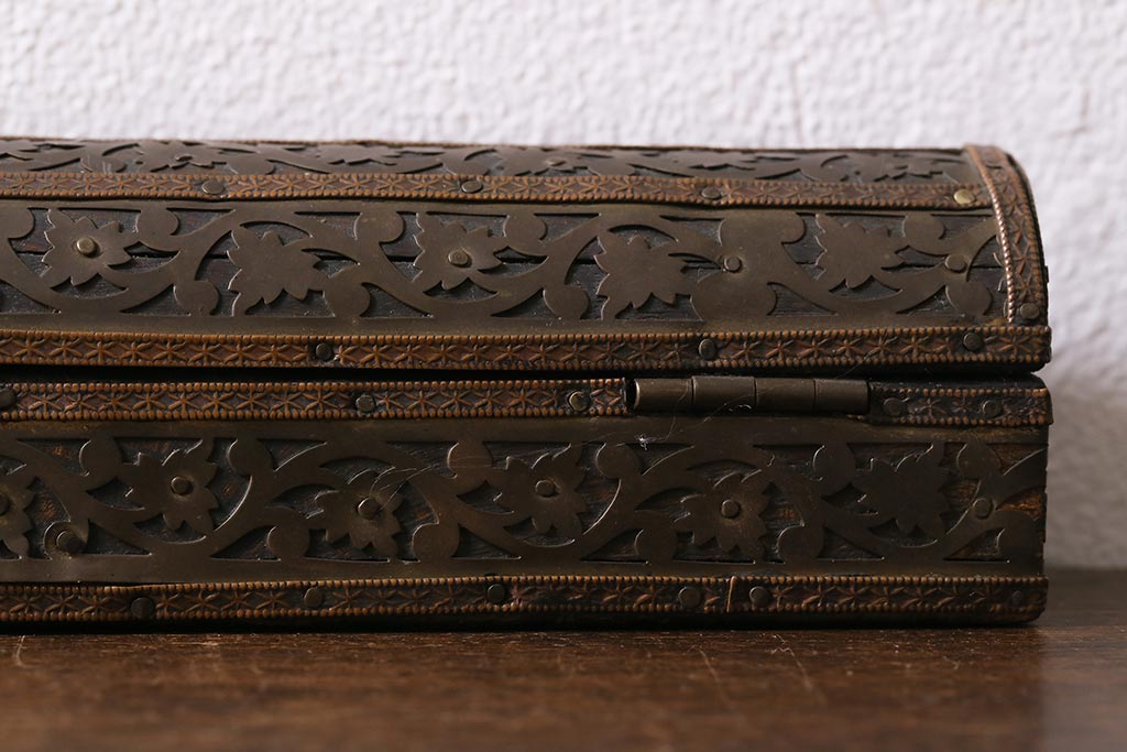 アンティーク雑貨 イギリスアンティーク クラシカルな小箱(ペンケース、小物入れ)(R-041128) | ラフジュ工房