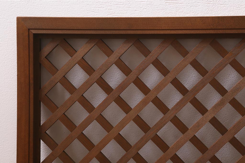 ヴィンテージ建具　昭和後期　和モダンなお部屋づくりにおすすめな欄間(明かり取り、明り取り、ビンテージ)(R-041210)