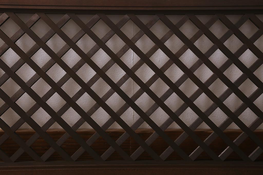 ヴィンテージ建具　昭和後期　和モダンなお部屋づくりにおすすめな欄間(明かり取り、明り取り、ビンテージ)(R-041212)