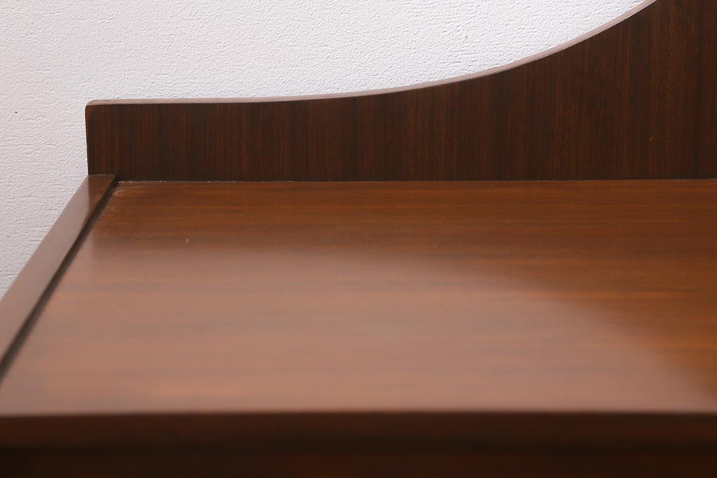 ヴィンテージ家具　G-PLAN(ジープラン)　激レア!　テーブル兼引き出し付き　おしゃれなヘッドボード(収納付きベッドヘッドボード、ビンテージ)(R-041230)