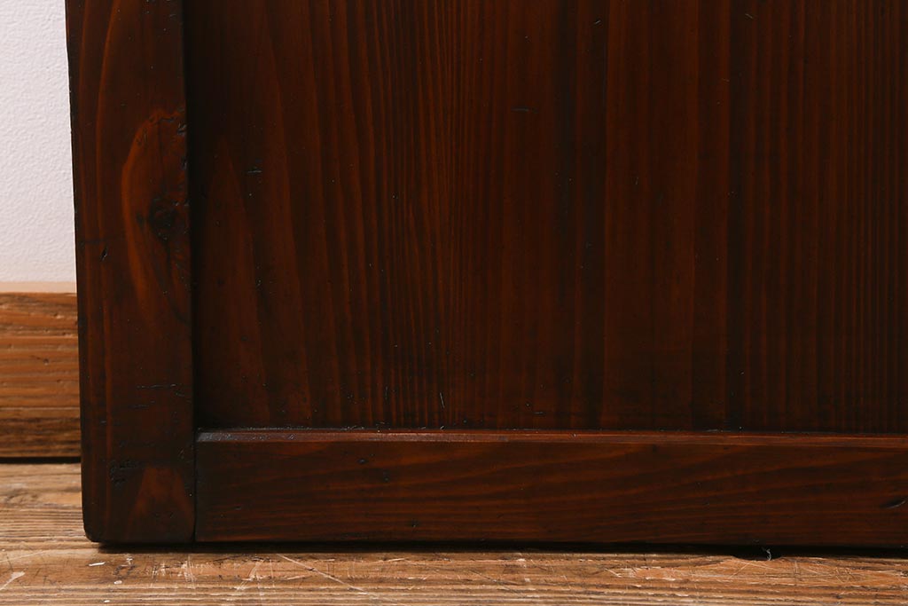 アンティーク建具　和製アンティーク　大正期　木の味わい深さが魅力の帯戸1枚(板戸、引き戸、建具)(R-041242)