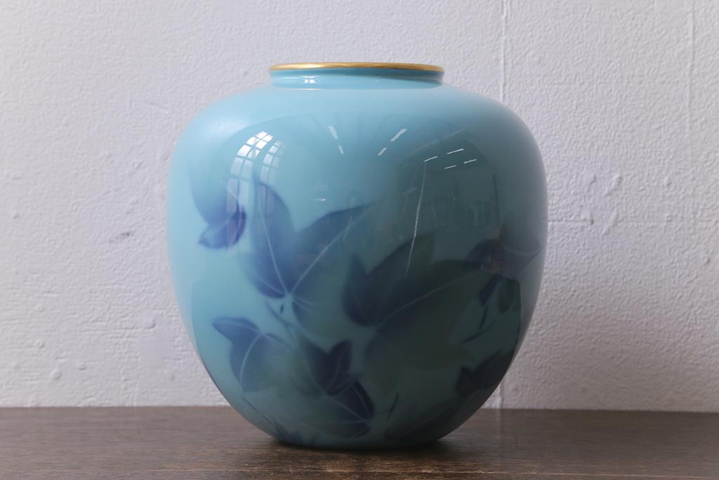 中古 深川製磁 色絵彩磁花瓶(R-041288) | ラフジュ工房