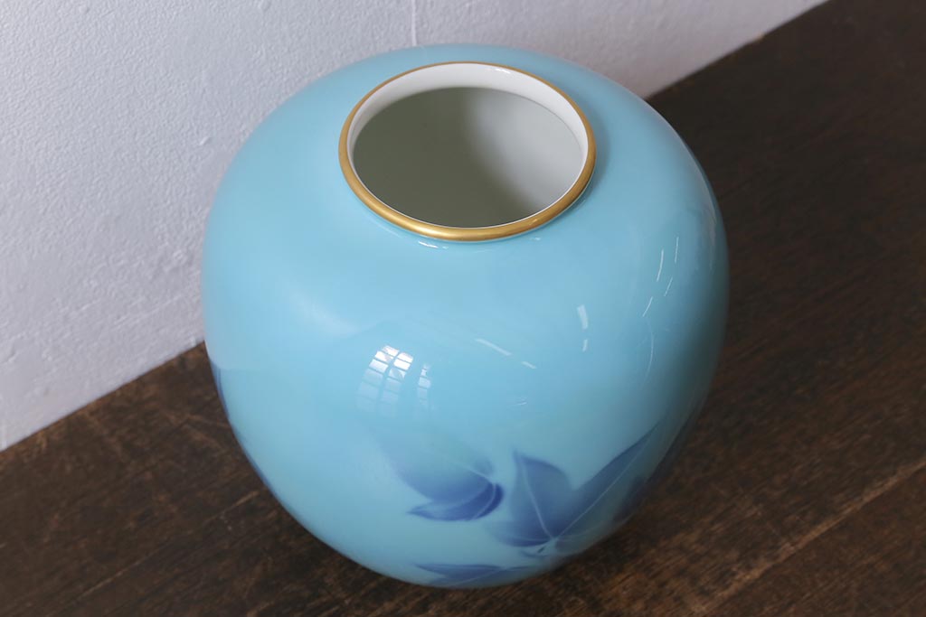 中古 深川製磁 色絵彩磁花瓶(R-041288) | ラフジュ工房