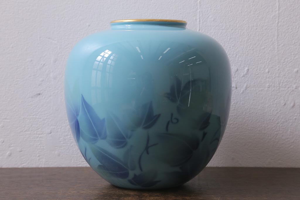 中古 深川製磁 色絵彩磁花瓶(R-041288) | ラフジュ工房