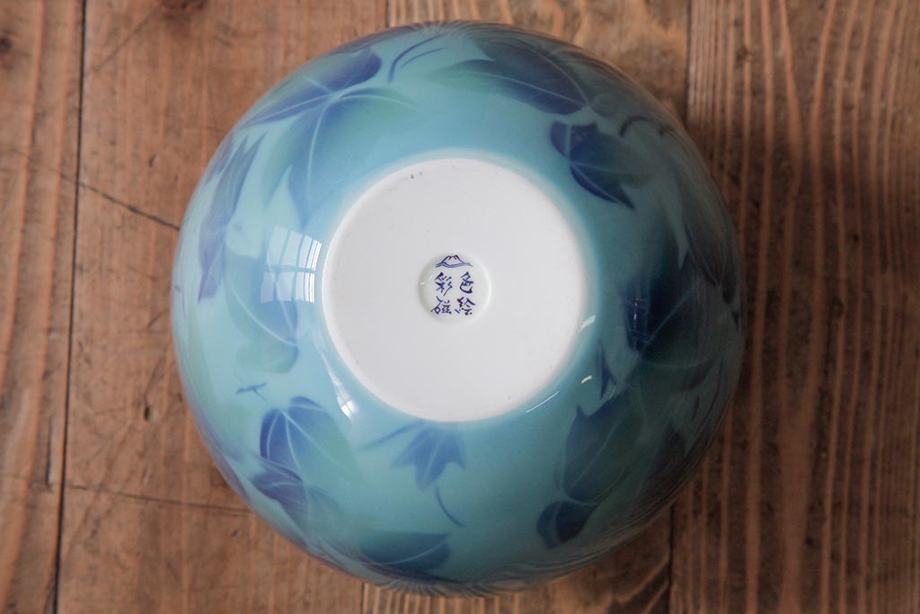 中古 深川製磁 色絵彩磁花瓶(R-041288) | ラフジュ工房 中古 深川製磁 色絵彩磁花瓶(R-041288) | ラフジュ工房