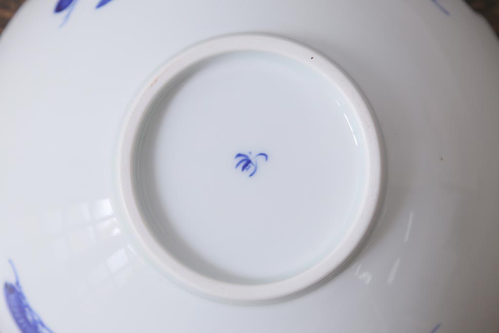 オールド香蘭社　有田焼　花蝶文　アゲハ蝶　深皿(鉢、食器)(R-041302)
