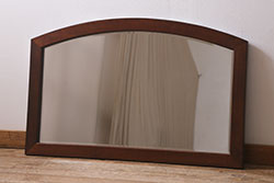 中古　松本民芸家具　クラシカルな雰囲気漂う上品なミラー(鏡、ウォールミラー)(R-041314)