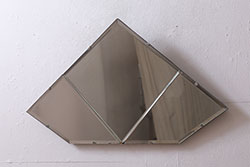 ヴィンテージ雑貨　アメリカビンテージ　空間のアクセントになるウォールミラー(壁掛け鏡)(R-041315)