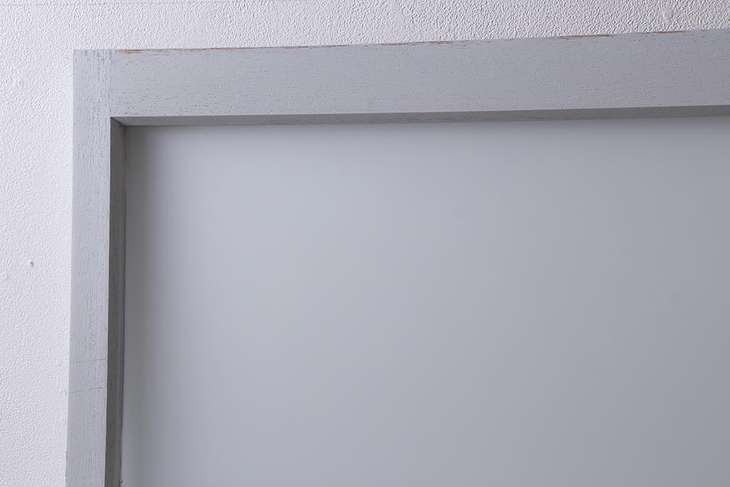 アンティーク建具　昭和初期　当店オリジナルガラス　淡い色味がおしゃれなガラス戸2枚セット(引き戸、建具)(R-041323)