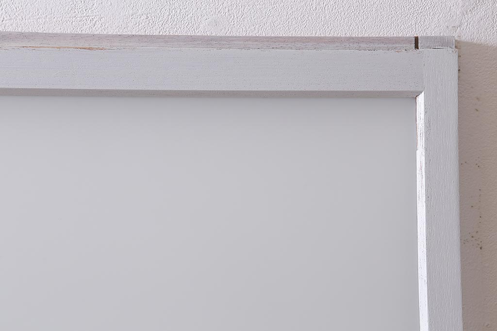 アンティーク建具　昭和初期　当店オリジナルガラス　淡い色味がおしゃれなガラス戸2枚セット(引き戸、建具)(R-041323)