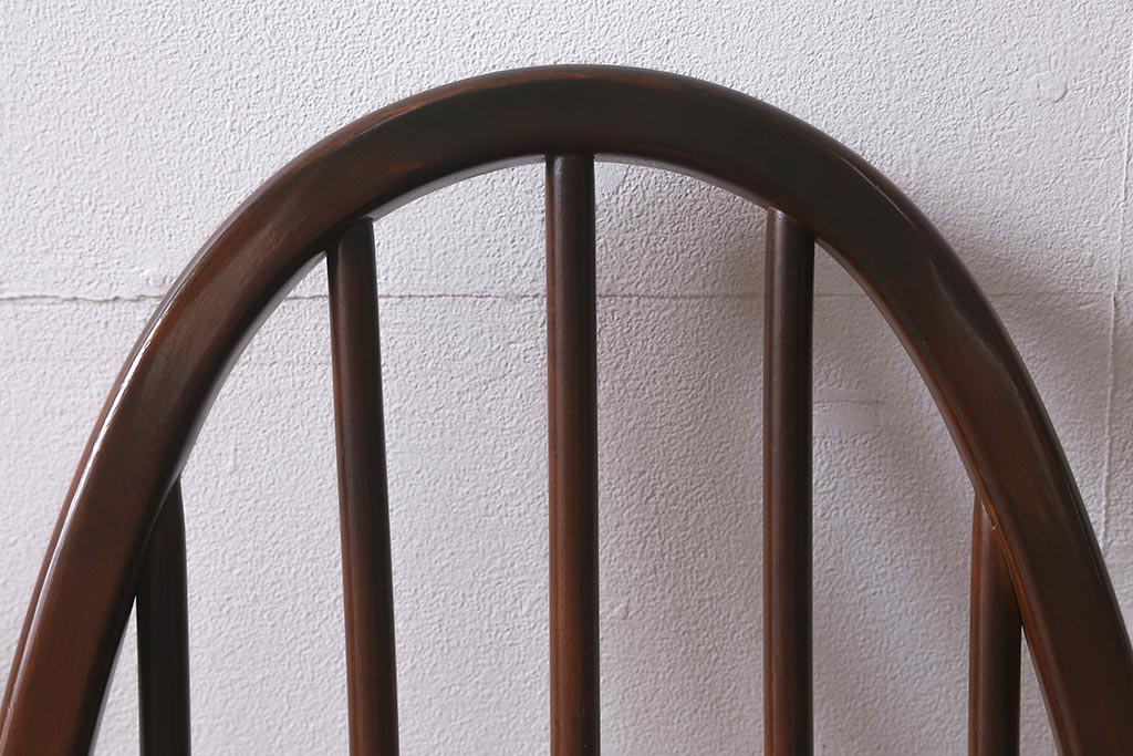 ヴィンテージ家具　イギリスビンテージ　ERCOL(アーコール)　美しく丈夫な作りが魅力的なクエーカーチェア(ダイニングチェア、椅子、ウィンザーチェア、ウインザーチェア)(R-041352)