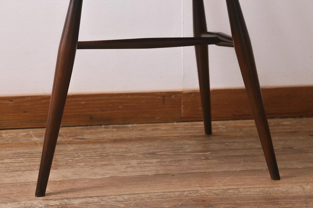 ヴィンテージ家具　イギリスビンテージ　ERCOL(アーコール)　美しく丈夫な作りが魅力的なクエーカーチェア(ダイニングチェア、椅子、ウィンザーチェア、ウインザーチェア)(R-041352)