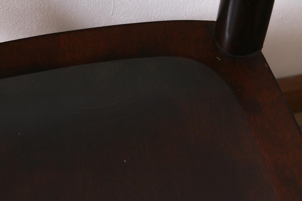 中古　松本民芸家具　シックな空間におすすめのラダーバックチェア(ダイニングチェア、椅子)(R-041392)