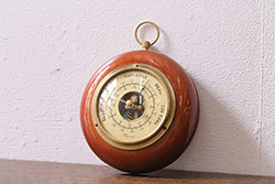 ヴィンテージ雑貨　木製　ビンテージスタイルにぴったりなフランス製の気圧計(バロメーター、ディスプレイ雑貨)(R-041426)