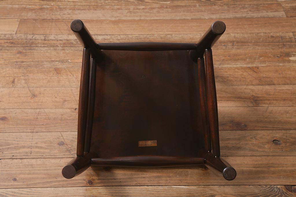 中古　松本民芸家具　品のある佇まいが魅力的なラダーバックチェア(ダイニングチェア、椅子)(R-041464)