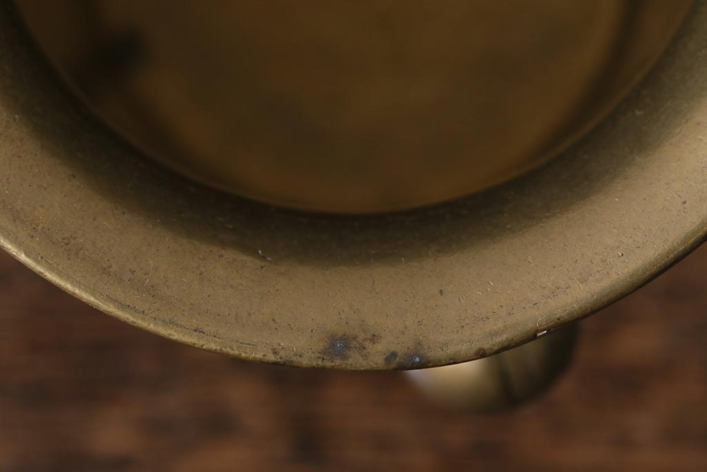 ヴィンテージ雑貨　フランスビンテージ　青銅製のスパイスマッシャー(すり鉢、すりこぎ)(R-041474)