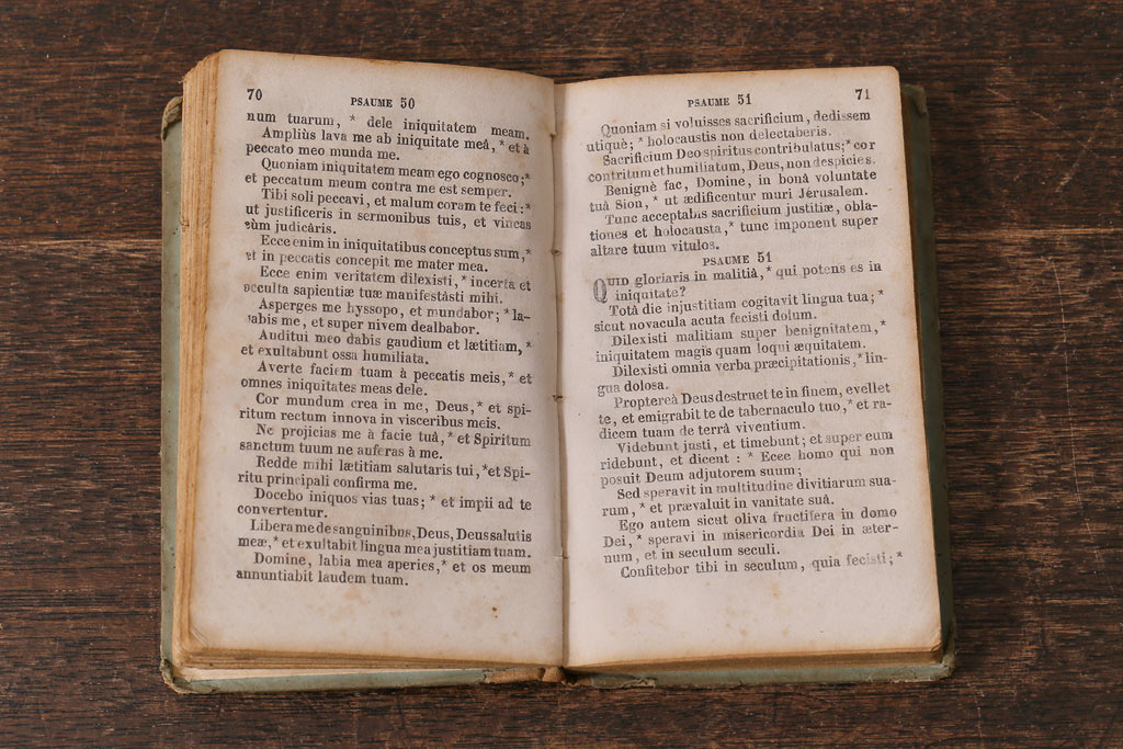 アンティーク雑貨　Missel フランスアンティークの洋書6冊セット(古書、聖書、本)(R-041535)