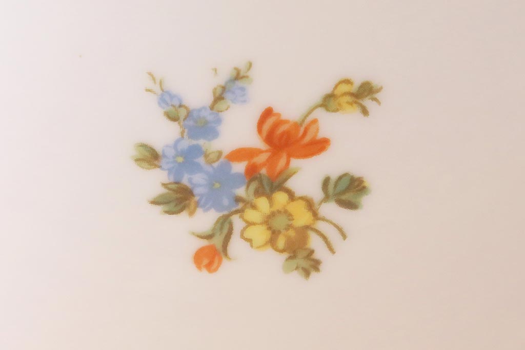 アンティーク雑貨　オールドノリタケ(日陶)　洋家具とも馴染みやすい花柄の火鉢(手あぶり、鉢カバー)(R-041570)