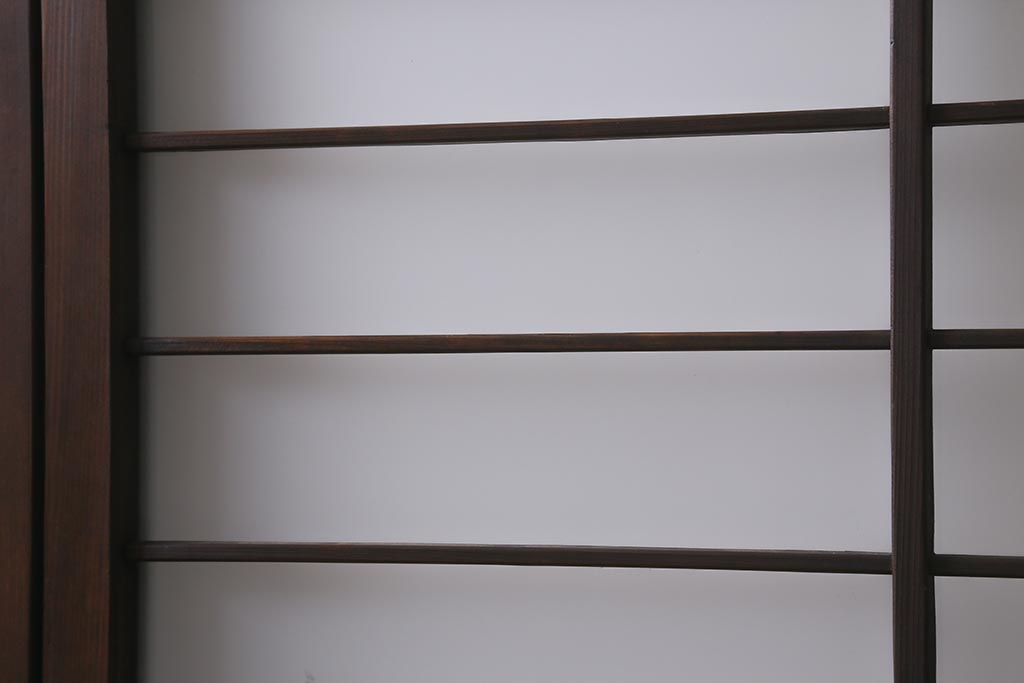 アンティーク建具　昭和初期　すりガラス入り　和モダンな空間におすすめのガラス戸4枚セット(窓、引き戸・建具)(R-041582)