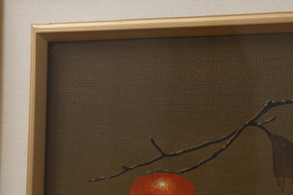 西村佳津子　「古都の秋」　油絵(油彩、絵画)(R-041596)