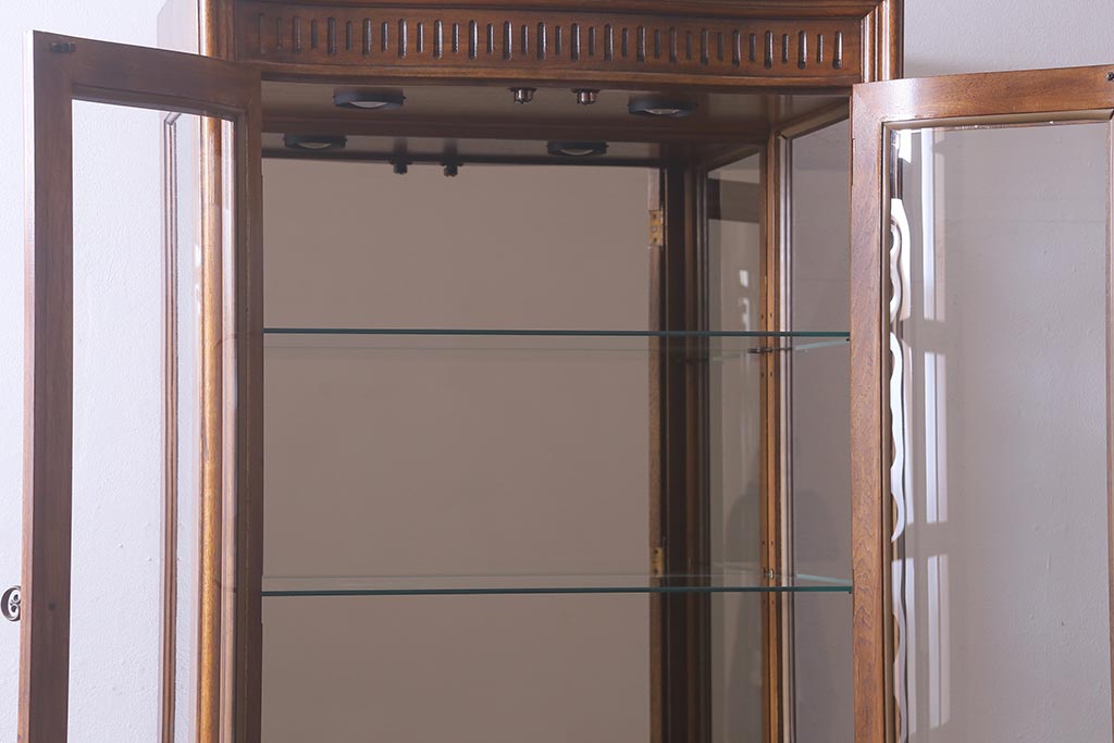 中古　DREXEL HERITAGE(ドレクセルヘリテイジ)　Grand Villa(グランドヴィラ)　キュリオユニット(キュリオケース、飾り棚)(R-041628)