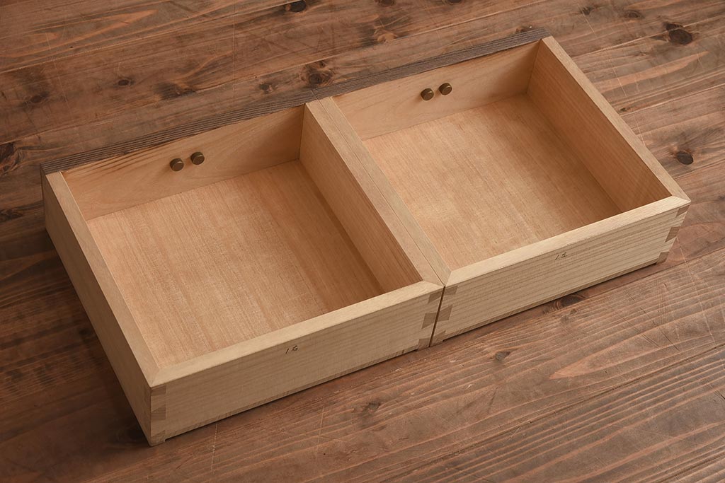 在庫未使用品　IDC大塚家具　松創　焼桐　器局(茶道具、戸棚、キャビネット)(定価約147万円)(R-041713)