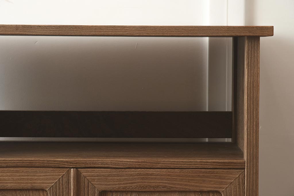 在庫未使用品　IDC大塚家具　松創　焼桐　器局(茶道具、戸棚、キャビネット)(定価約147万円)(R-041713)