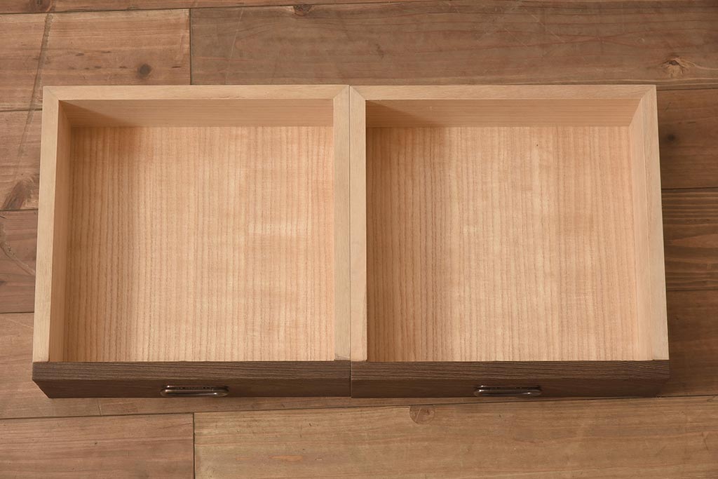 在庫未使用品　IDC大塚家具　松創　焼桐　器局(茶道具、戸棚、キャビネット)(定価約147万円)(R-041714)