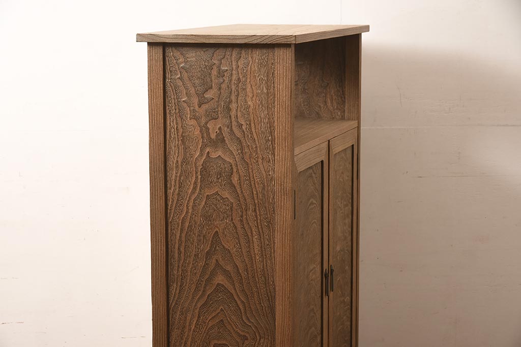 在庫未使用品　IDC大塚家具　松創　焼桐　器局(茶道具、戸棚、キャビネット)(定価約147万円)(R-041714)
