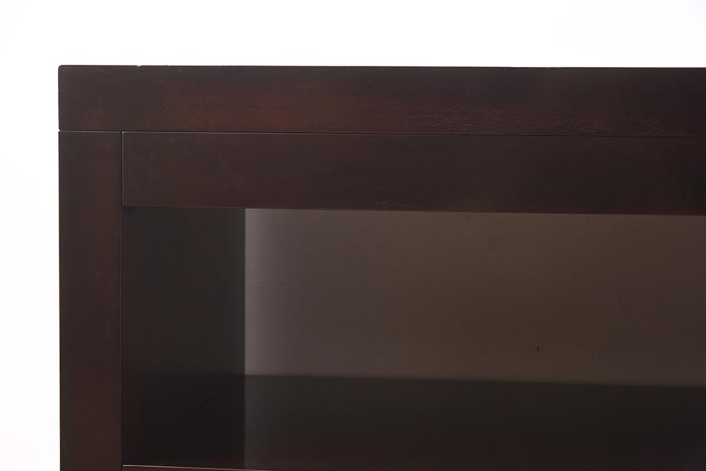 展示品　IDC大塚家具　Baker(ベーカー社)　3409　マホガニー材　気品のあるシンプルなサイドテーブル(センターテーブル、コンソールテーブル、作業台、カウンターテーブル、サイドデスク)(定価約63万円)(R-041823)