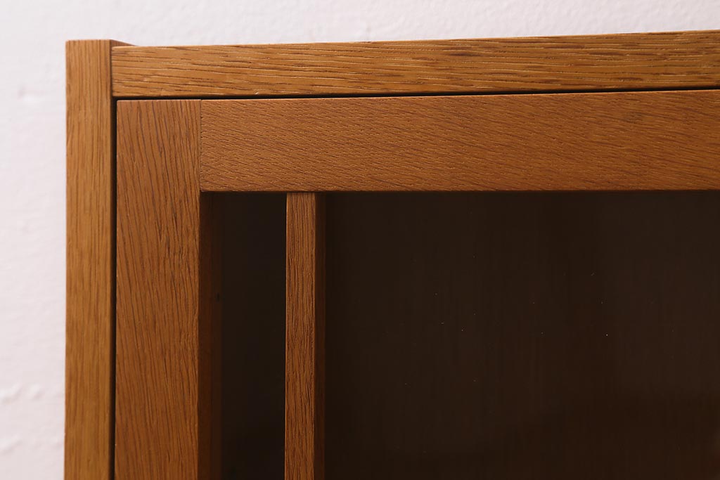 在庫未使用品　IDC大塚家具　川股家具工房　シンプルなウォールキャビネット(壁掛け戸棚)(定価約8万円)(R-041840)