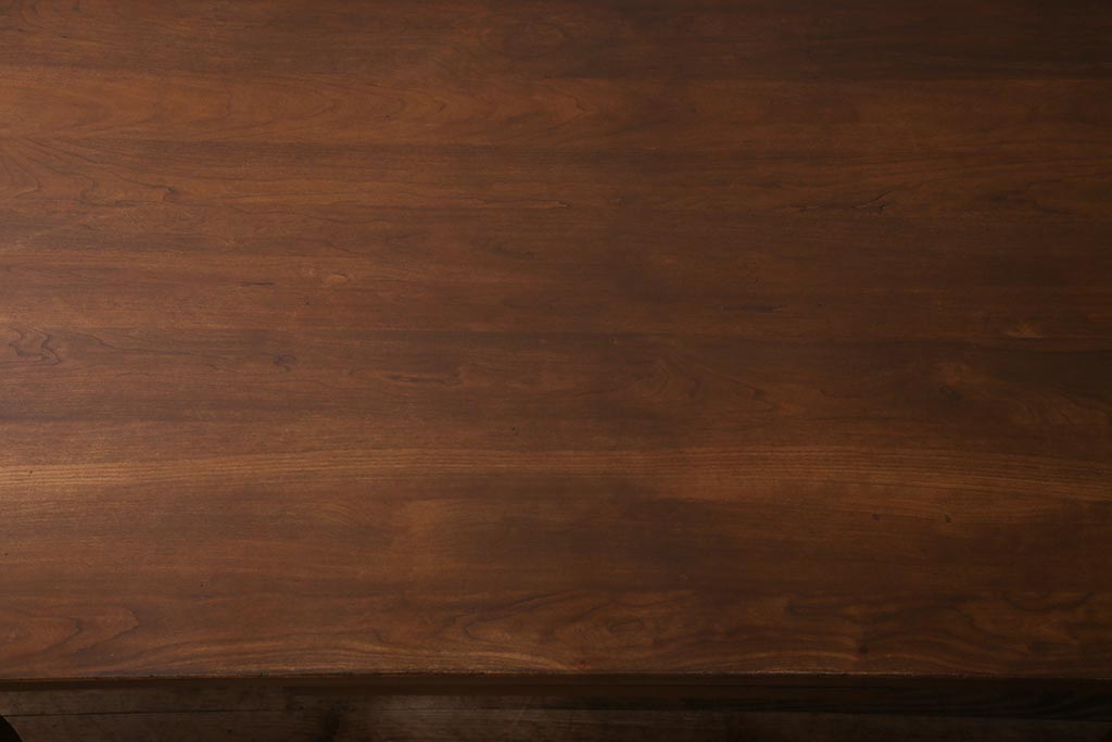 ヴィンテージ家具　海外輸入家具　バーチ材　猫足が優雅な印象を与えるダイニングテーブル(エクステンションテーブル、ビンテージ)(R-041845)