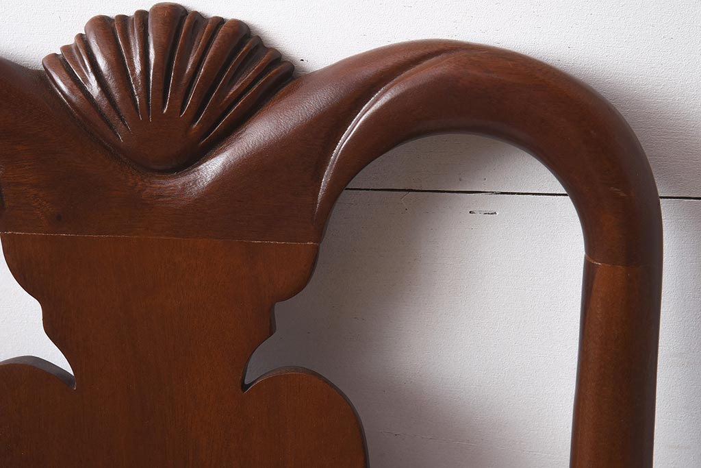 展示品　IDC大塚家具　ヒッコリーチェア社(HICKORY CHAIR)　マホガニー材　805-02　椅子(ダイニングチェア)(定価約10万円)(R-041872)