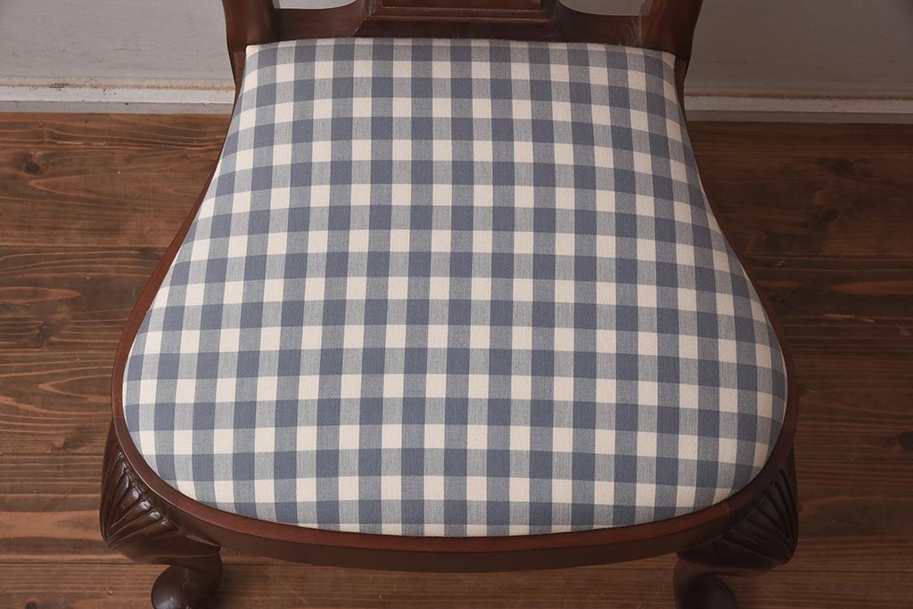 展示品　IDC大塚家具　ヒッコリーチェア社(HICKORY CHAIR)　マホガニー材　805-02　椅子(ダイニングチェア)(定価約10万円)(R-041872)