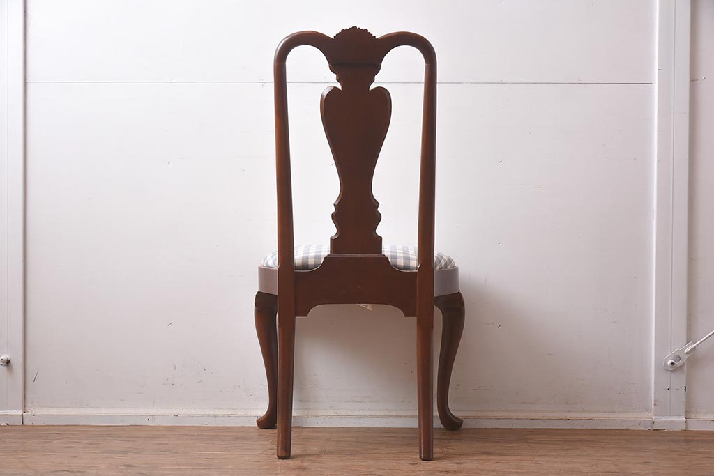 展示品　IDC大塚家具　ヒッコリーチェア社(HICKORRY CHAIR)　マホガニー材　805-02　椅子(ダイニングチェア)(定価約10万円)(R-041872)