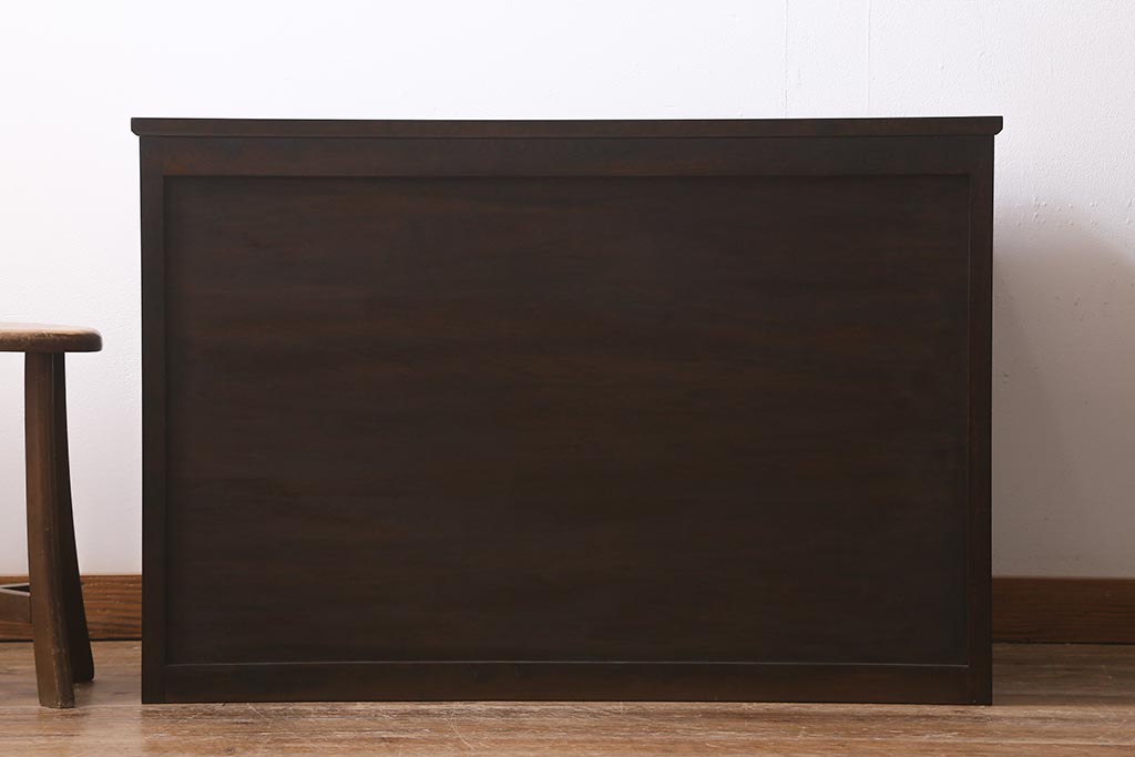中古　リメイク　松本民芸家具　取り入れやすいサイズのローボード(ローチェスト、引き出し)(R-041999)