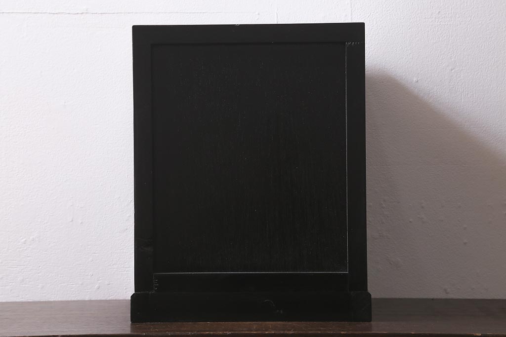 ラフジュ工房オリジナル　古金具リメイク　前板栗材　ヒノキ材　シックな雰囲気漂う小引き出し(小物収納、卓上収納)(R-042016)