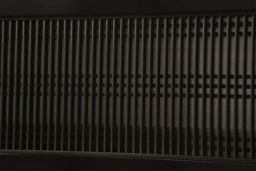アンティーク建具 昭和初期 繊細に並んだ細い桟が目を引く筬欄間