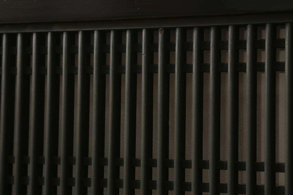 アンティーク建具 昭和初期 繊細に並んだ細い桟が目を引く筬欄間