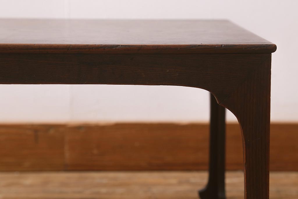 アンティーク家具　大正昭和初期　天板栓材一枚板　和の味わいが魅力的な花台(テーブル、座卓)(R-042047)